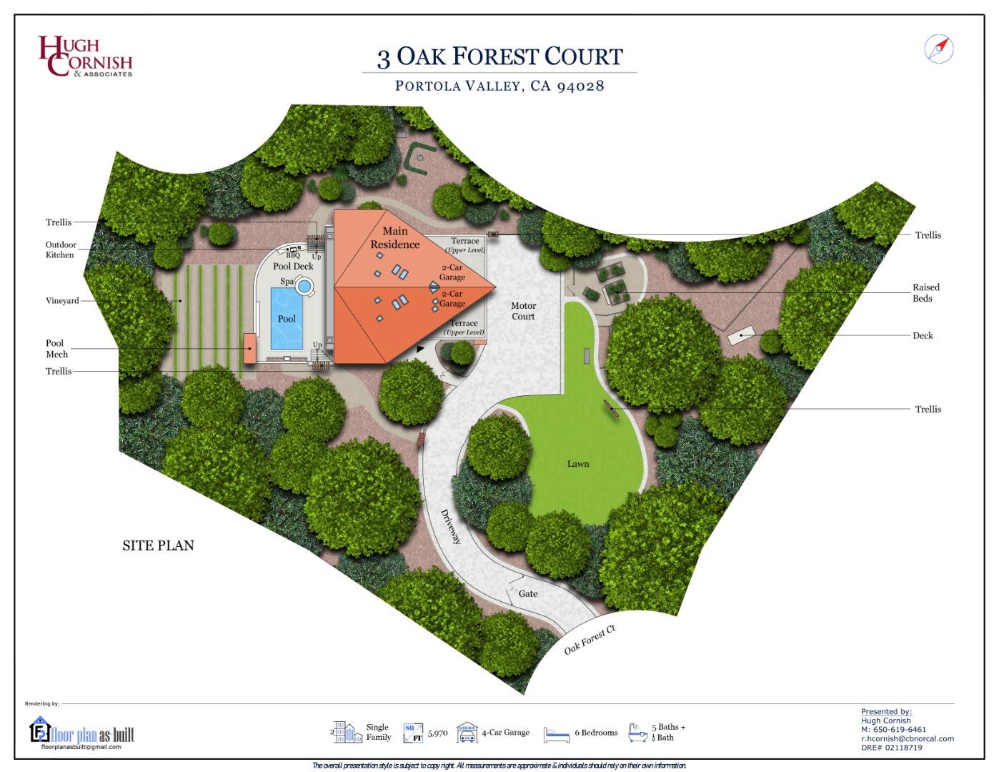 Detail Gallery Image 59 of 59 For 3 Oak Forest Ct, Portola Valley,  CA 94028 - 6 Beds | 5/1 Baths