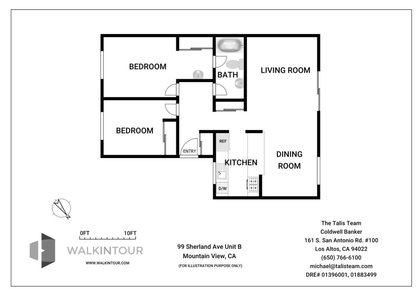 Detail Gallery Image 30 of 30 For 99 Sherland Ave #B,  Mountain View,  CA 94043 - 2 Beds | 1 Baths