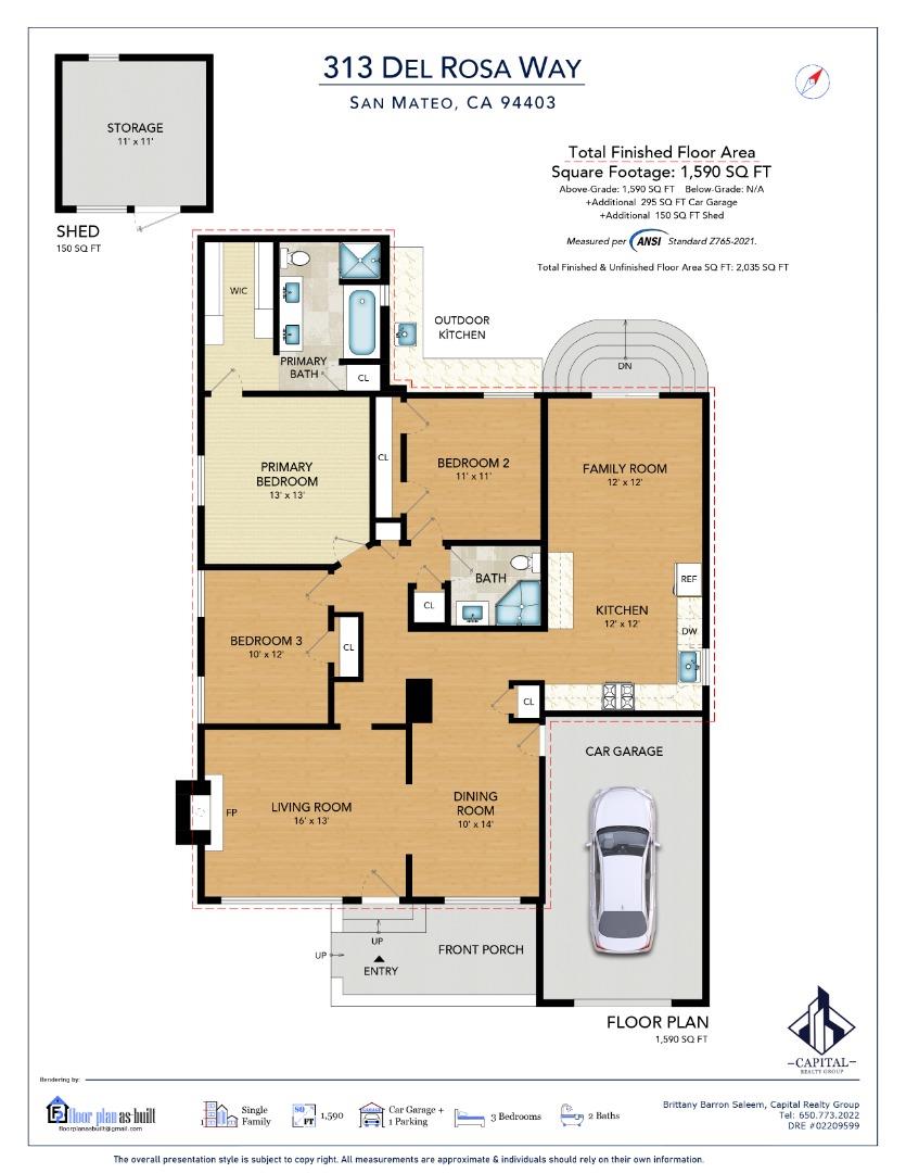 Detail Gallery Image 55 of 55 For 313 Del Rosa Way, San Mateo,  CA 94403 - 3 Beds | 2 Baths