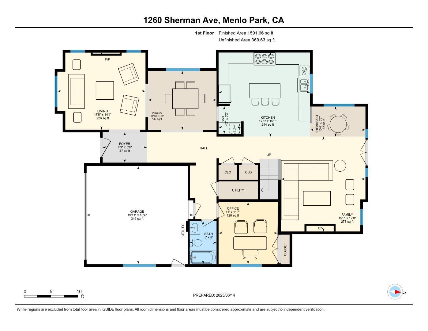 Detail Gallery Image 40 of 41 For 1260 Sherman Ave, Menlo Park,  CA 94025 - 4 Beds | 4 Baths