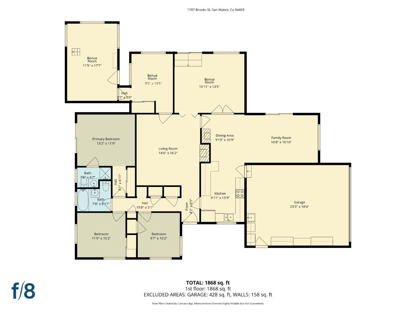 Detail Gallery Image 3 of 22 For 1787 Brooks St, San Mateo,  CA 94403 - 3 Beds | 2 Baths