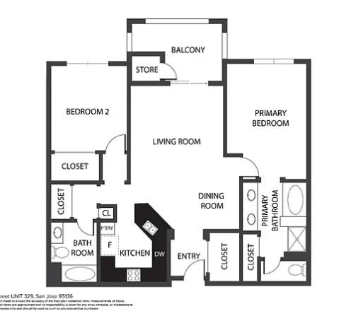 Detail Gallery Image 14 of 21 For 2988 Grassina St #329,  San Jose,  CA 95136 - 2 Beds | 2 Baths