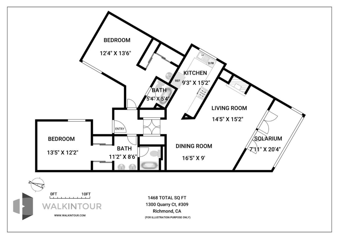 Detail Gallery Image 37 of 37 For 1300 Quarry Ct #309,  Richmond,  CA 94801 - 2 Beds | 2 Baths