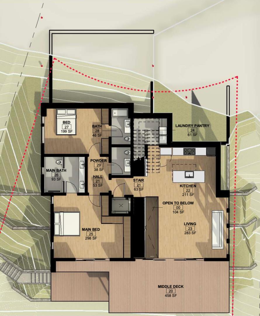 Detail Gallery Image 8 of 15 For 2821 Monte Cresta Dr, Belmont,  CA 94002 - 5 Beds | 4/2 Baths