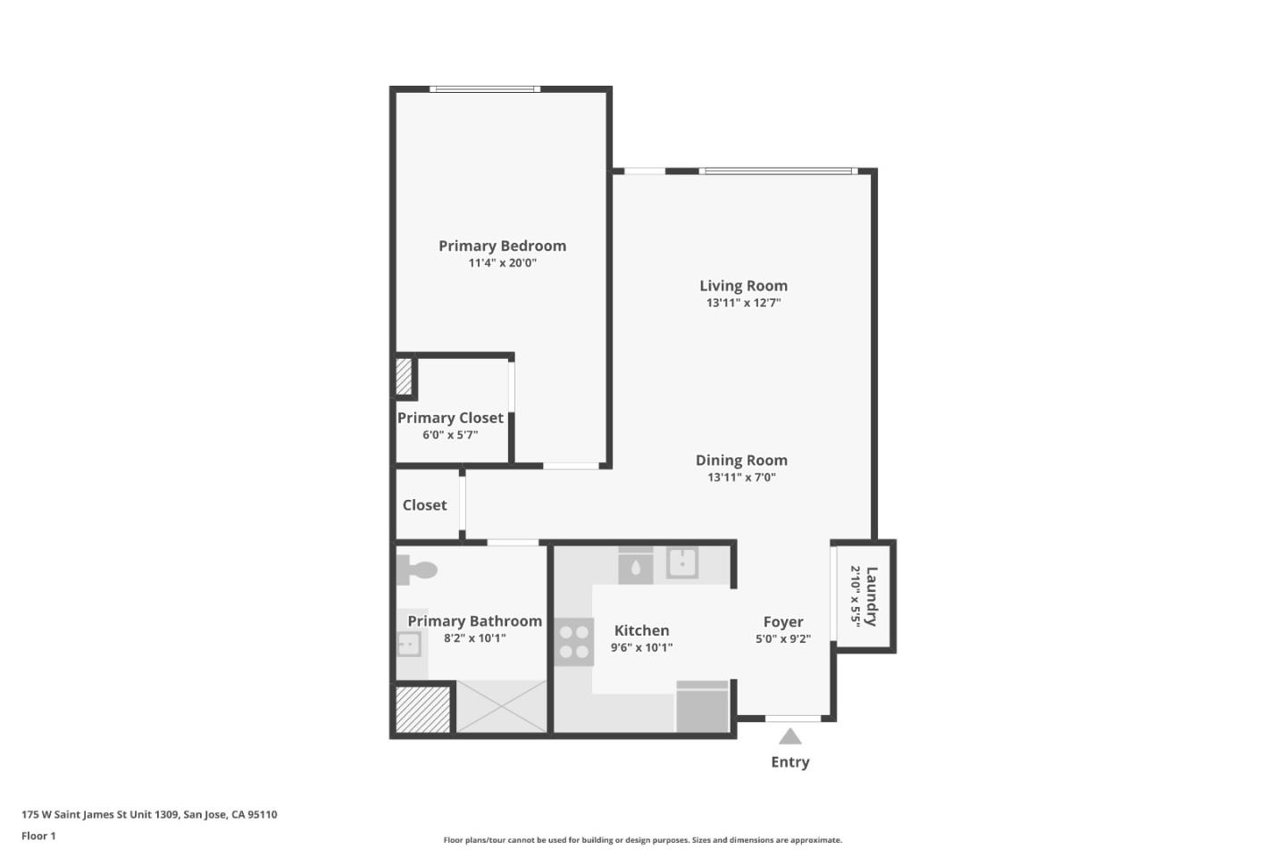 Detail Gallery Image 26 of 26 For 175 W Saint James St #1305,  San Jose,  CA 95110 - 1 Beds | 1 Baths
