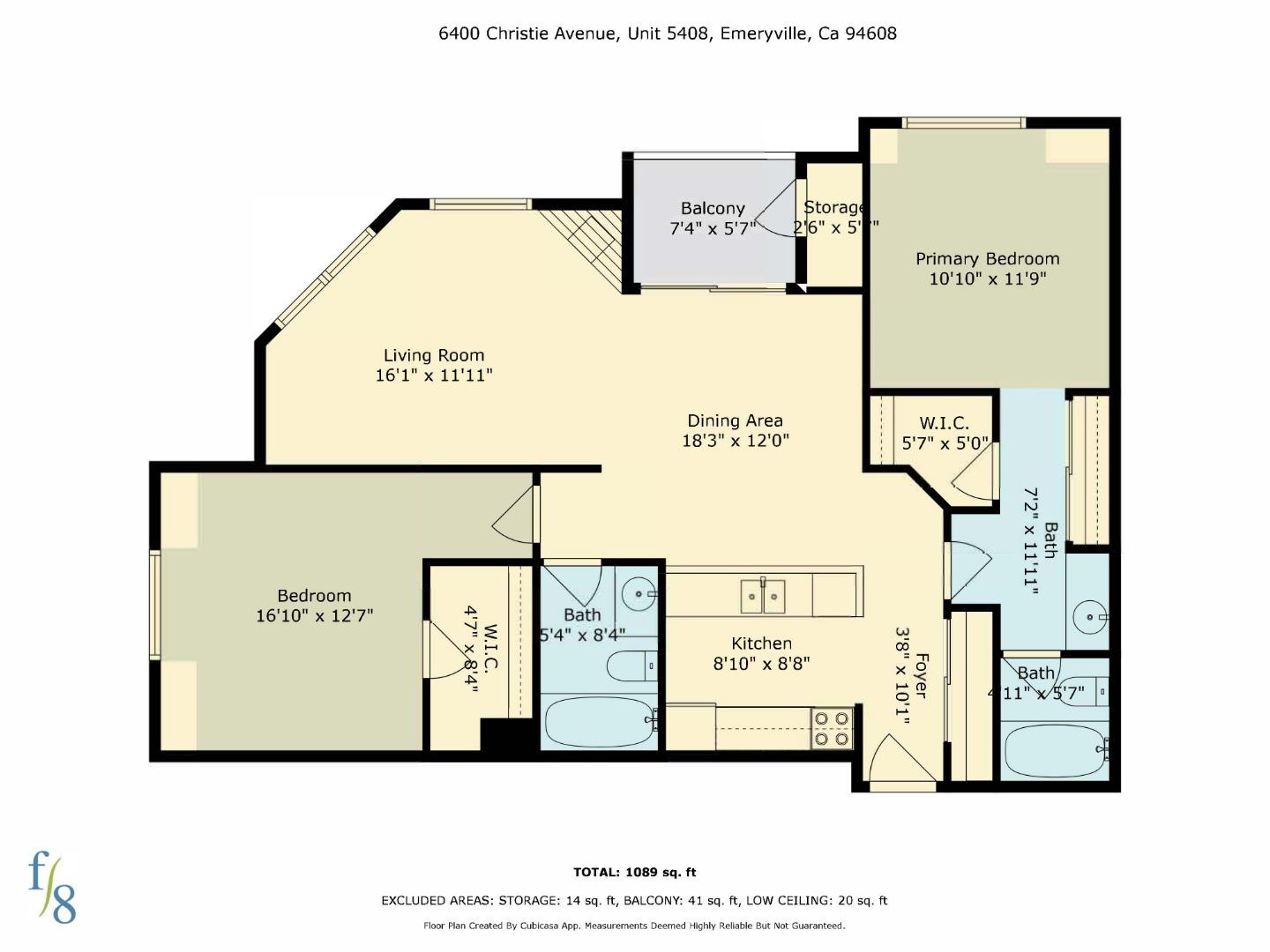 Detail Gallery Image 19 of 41 For 6400 Christie Ave #5408,  Emeryville,  CA 94608 - 2 Beds | 2 Baths