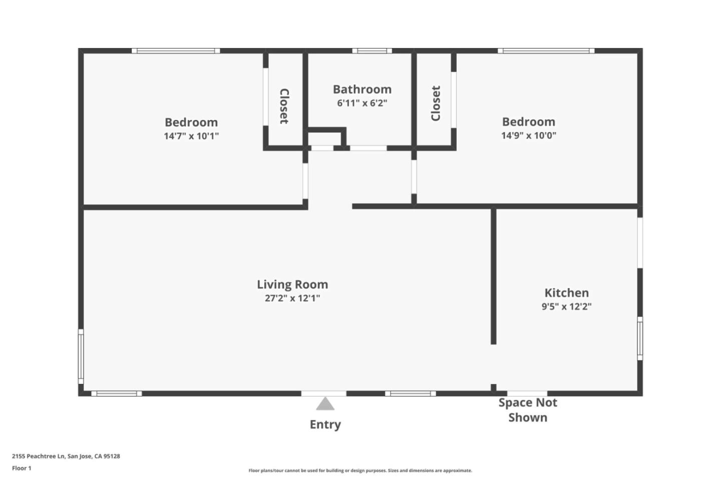 Detail Gallery Image 36 of 36 For 2155 Peachtree Ln, San Jose,  CA 95128 - 2 Beds | 1 Baths