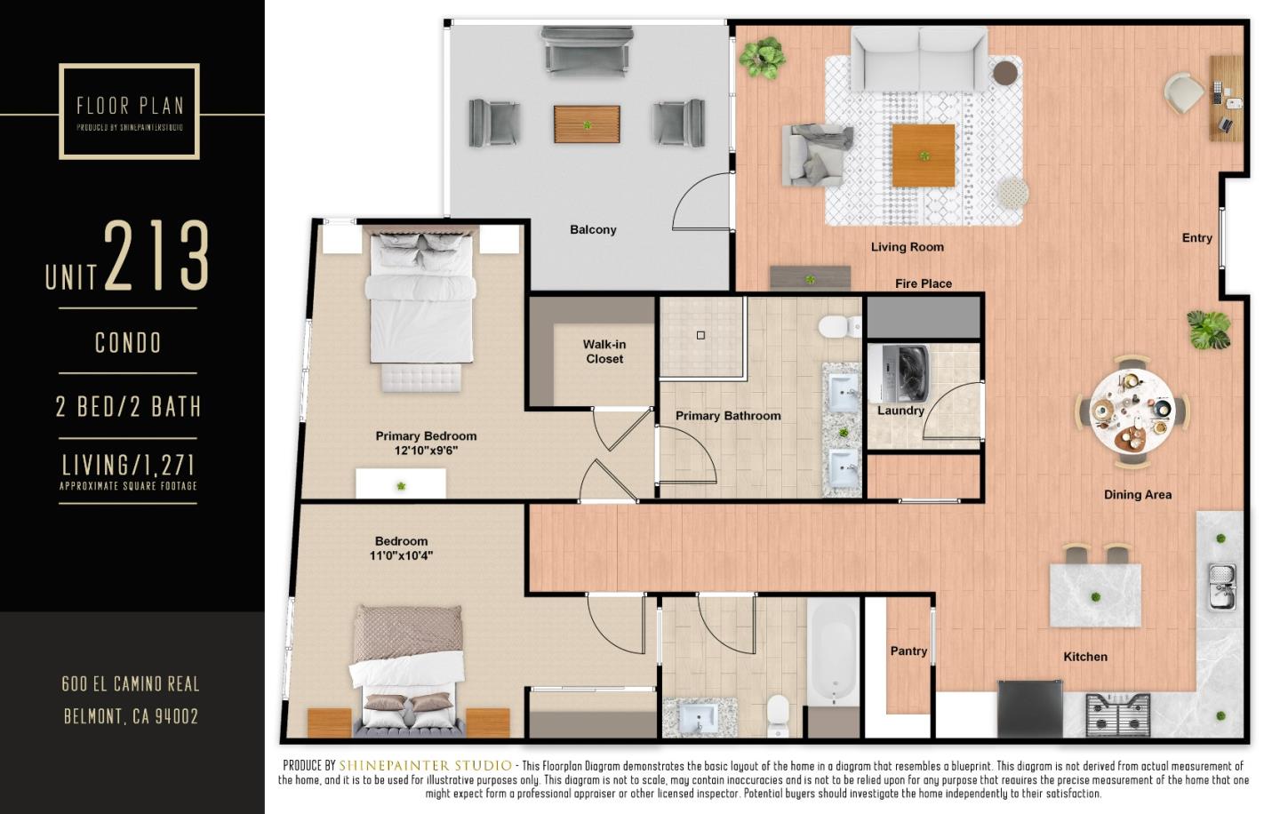 Detail Gallery Image 37 of 44 For 600 El Camino Real #213,  Belmont,  CA 94002 - 2 Beds | 2 Baths
