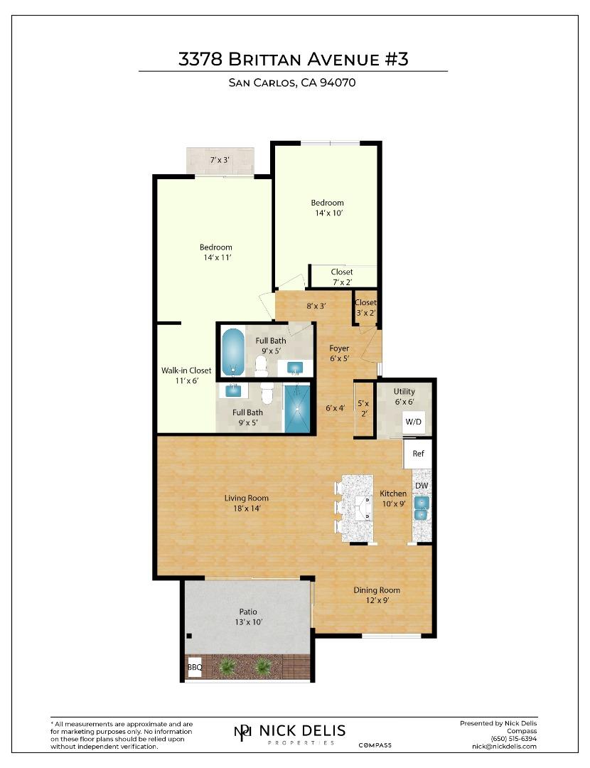 Detail Gallery Image 32 of 32 For 3378 Brittan Ave #3,  San Carlos,  CA 94070 - 2 Beds | 2 Baths