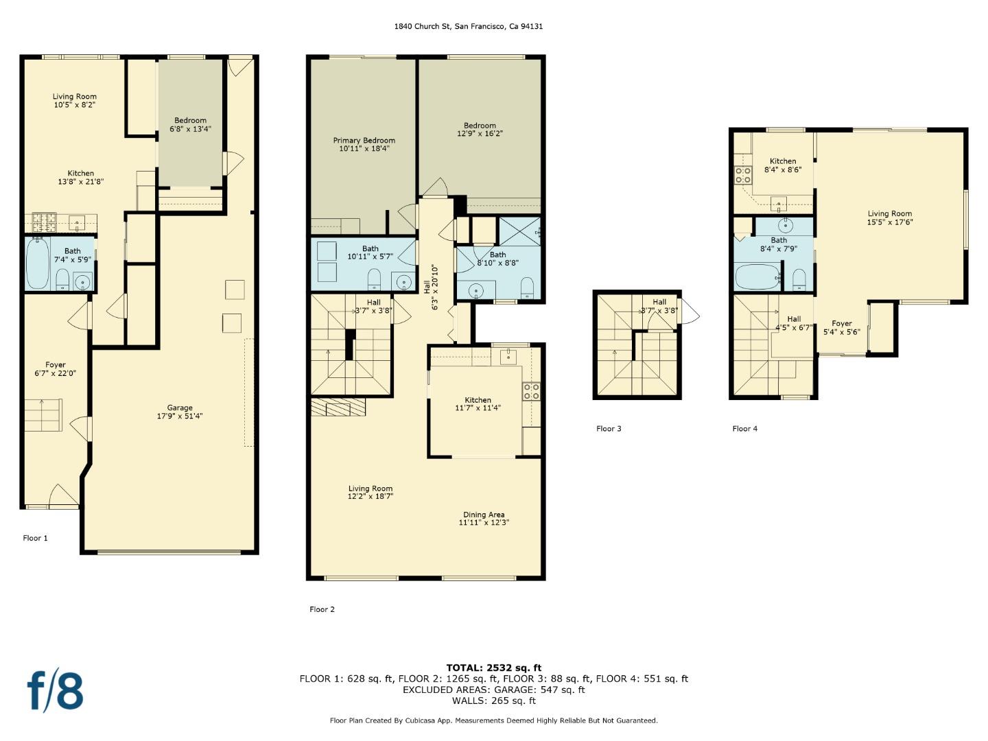 Detail Gallery Image 41 of 41 For 1840 Church St, San Francisco,  CA 94131 - – Beds | – Baths