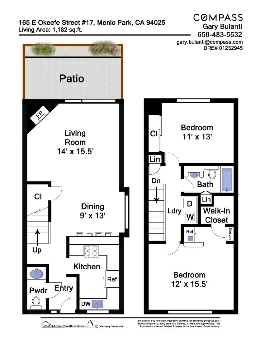 Detail Gallery Image 18 of 18 For 165 E Okeefe St #17,  Menlo Park,  CA 94025 - 2 Beds | 1/1 Baths