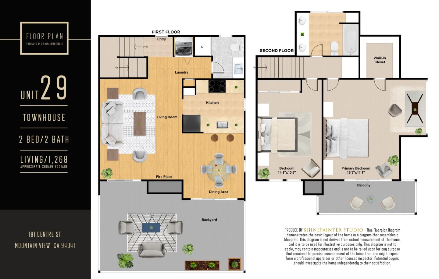 Detail Gallery Image 49 of 49 For 181 Centre St #29,  Mountain View,  CA 94041 - 2 Beds | 2 Baths