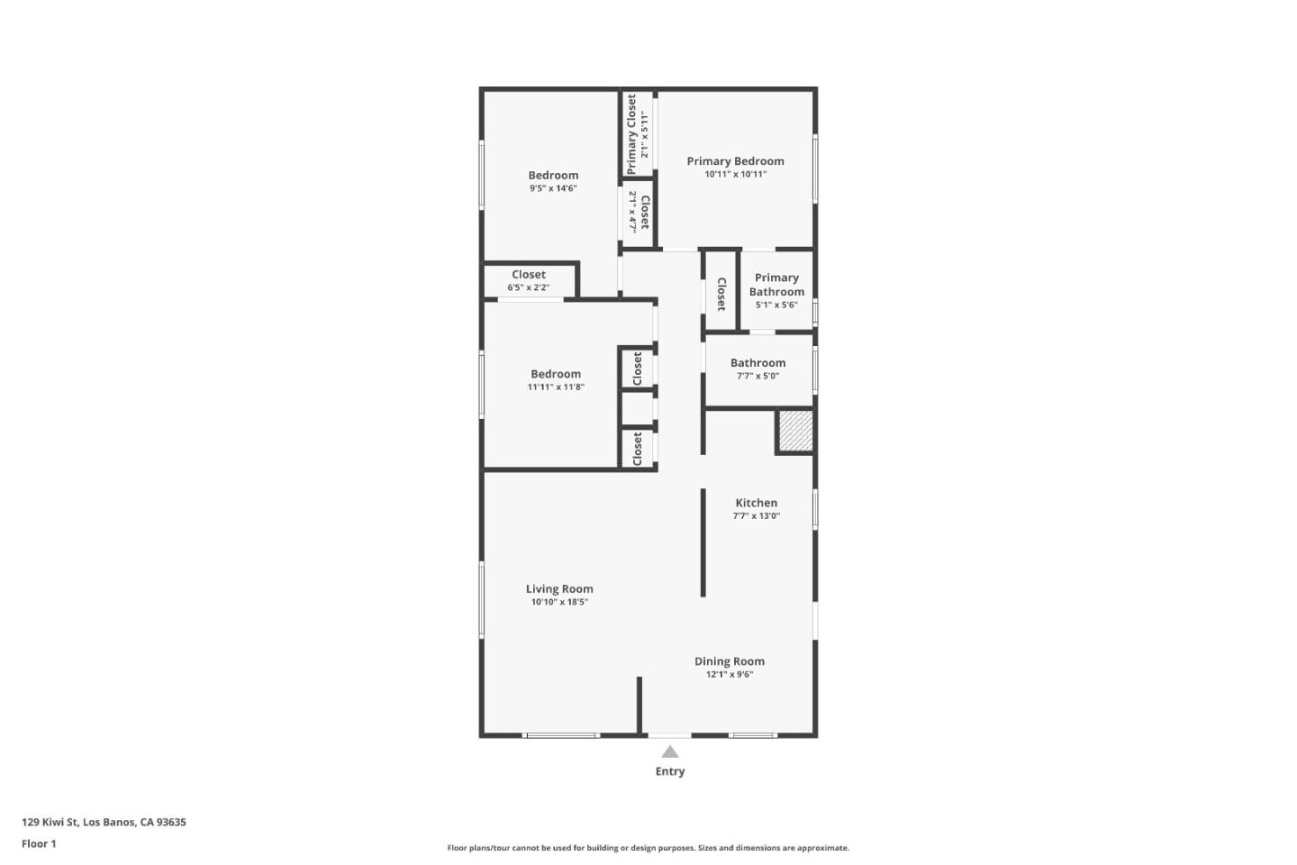 Detail Gallery Image 34 of 34 For 129 Kiwi St, Los Banos,  CA 93635 - 3 Beds | 1/1 Baths
