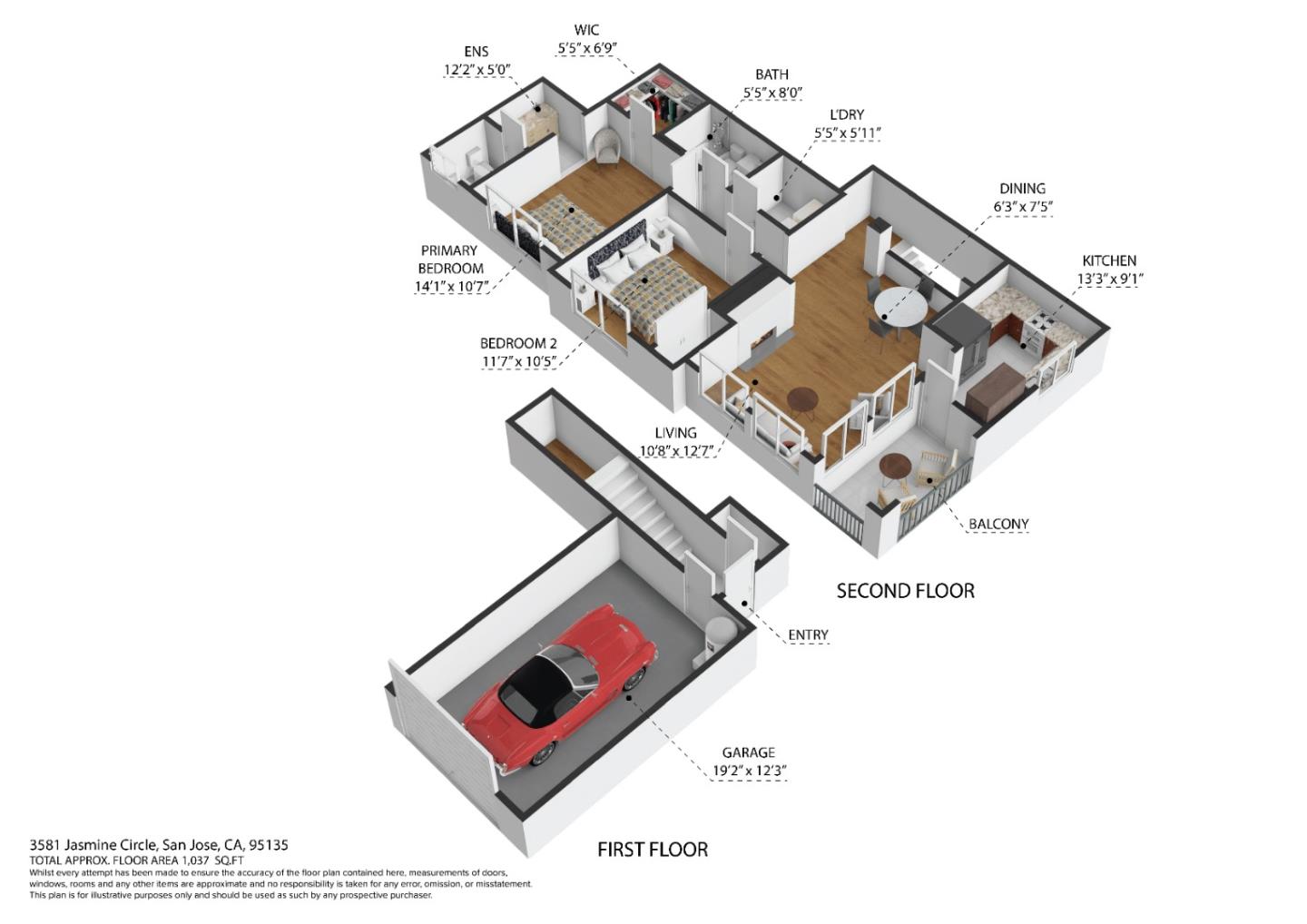 Detail Gallery Image 2 of 35 For 3581 Jasmine Cir, San Jose,  CA 95135 - 2 Beds | 2 Baths