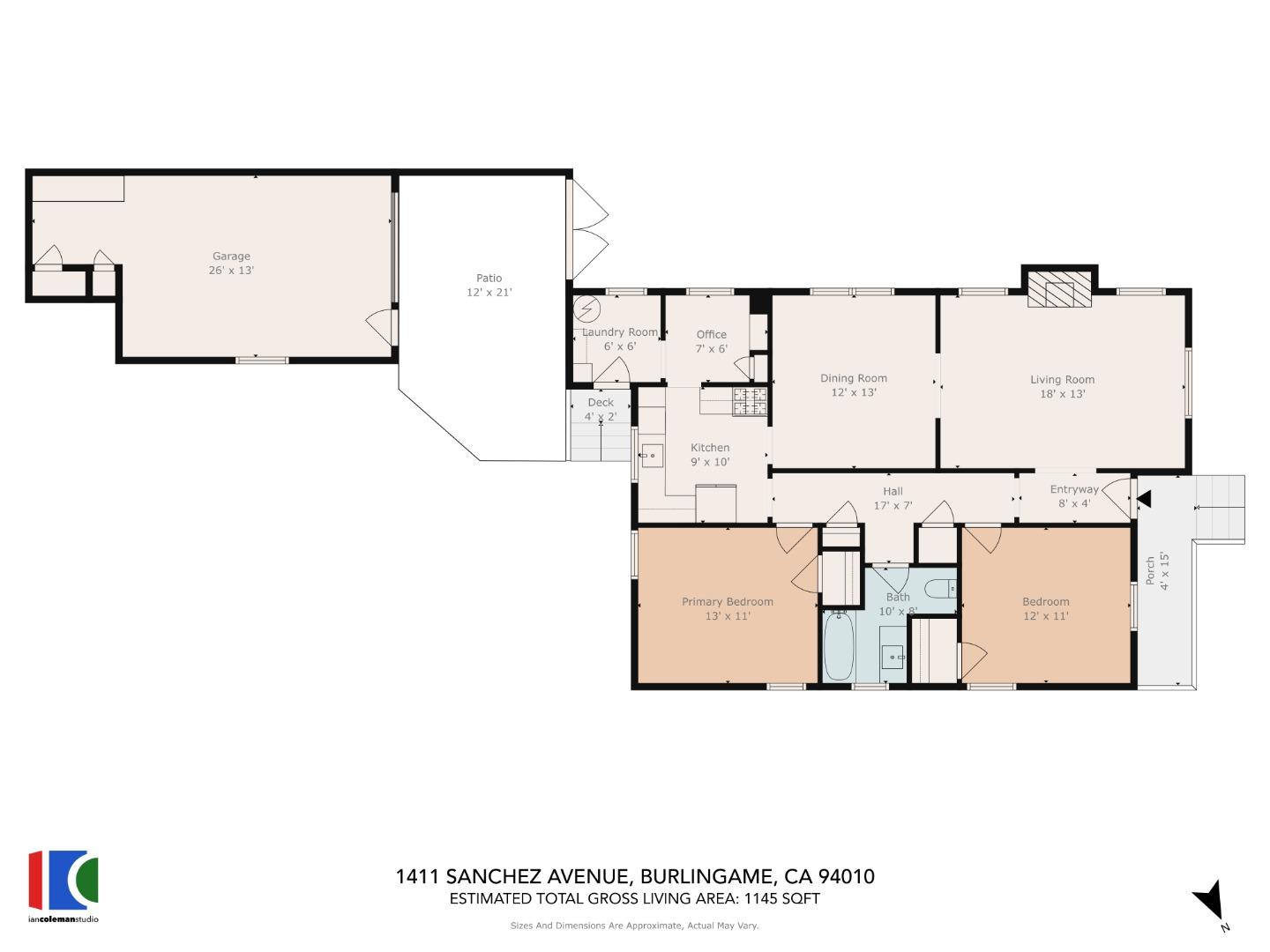 Detail Gallery Image 45 of 45 For 1411 Sanchez Ave, Burlingame,  CA 94010 - 2 Beds | 1 Baths