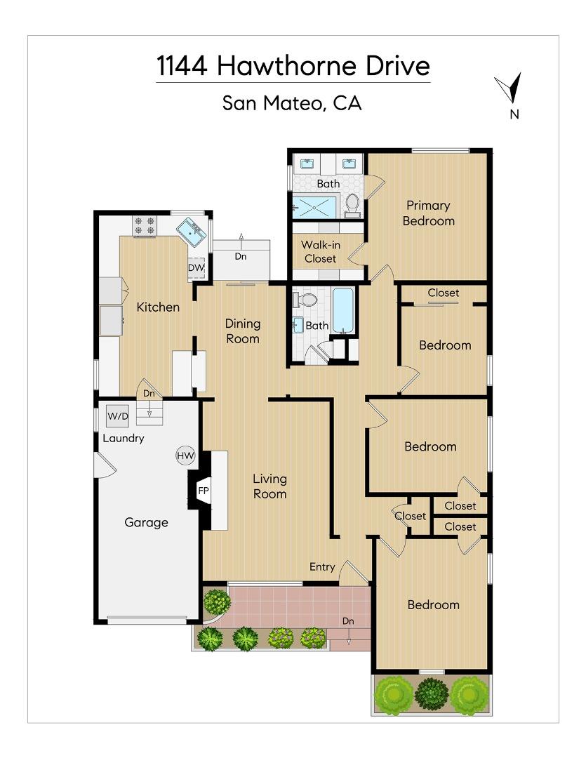 Detail Gallery Image 25 of 28 For 1144 Hawthorne Dr, San Mateo,  CA 94402 - 4 Beds | 2 Baths