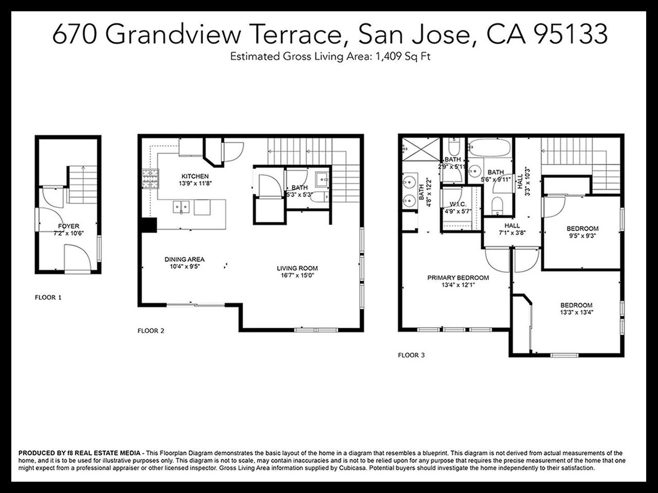 Detail Gallery Image 3 of 14 For 670 Grandview Ter, San Jose,  CA 95133 - 3 Beds | 2/1 Baths