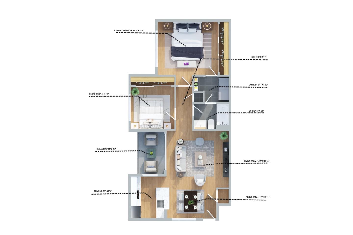 Detail Gallery Image 2 of 60 For 1441 Rocklin Ct, San Jose,  CA 95131 - 2 Beds | 1 Baths
