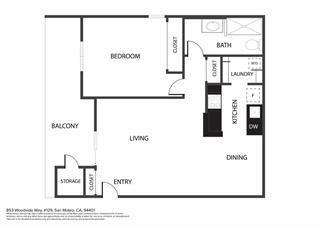 Detail Gallery Image 18 of 24 For 853 Woodside Way #236,  San Mateo,  CA 94401 - 1 Beds | 1 Baths