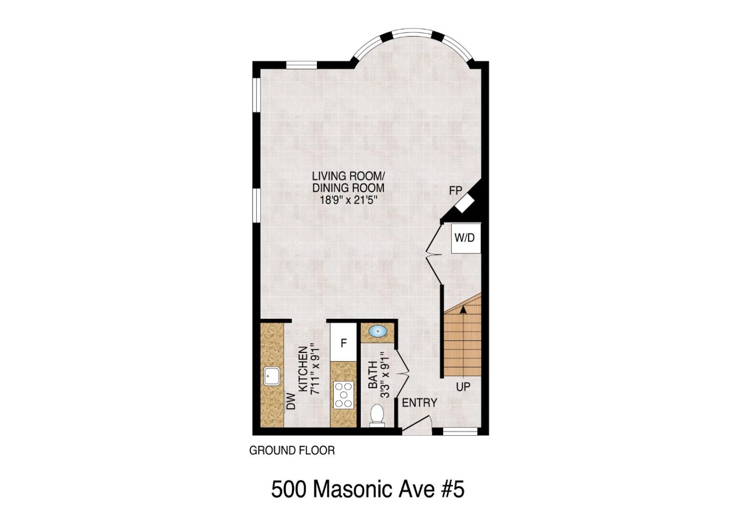 Detail Gallery Image 27 of 29 For 500 Masonic Ave #5,  San Francisco,  CA 94117 - 2 Beds | 2/1 Baths