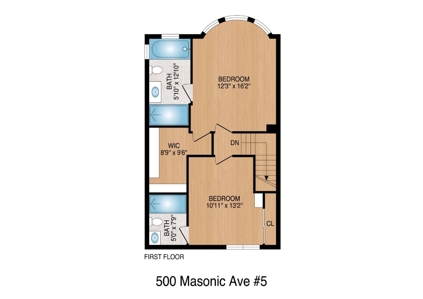 Detail Gallery Image 28 of 29 For 500 Masonic Ave #5,  San Francisco,  CA 94117 - 2 Beds | 2/1 Baths