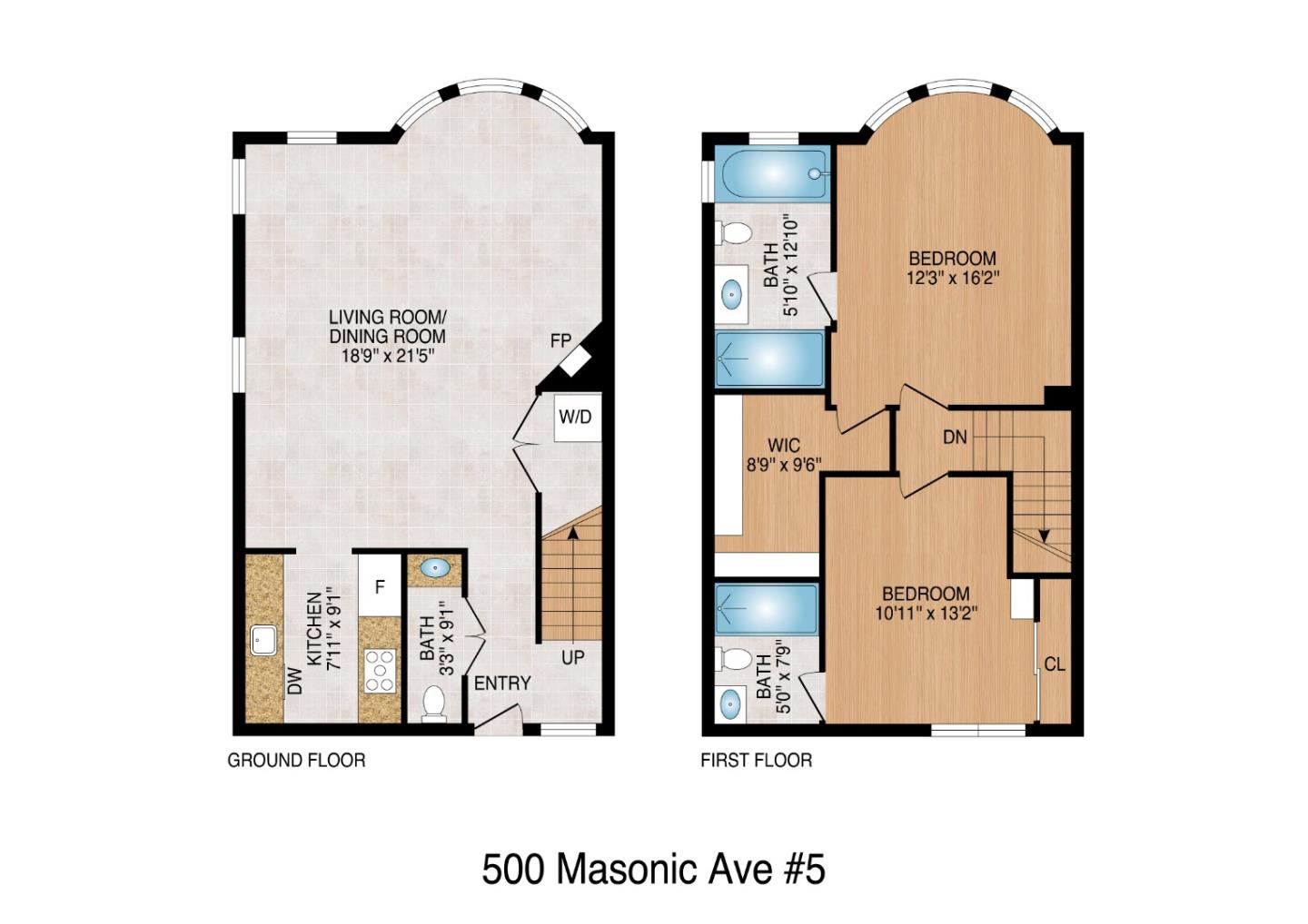 Detail Gallery Image 29 of 29 For 500 Masonic Ave #5,  San Francisco,  CA 94117 - 2 Beds | 2/1 Baths