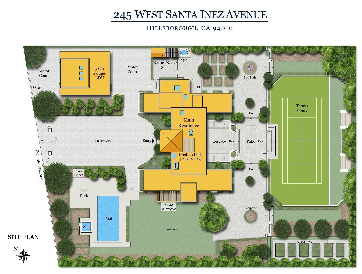 Detail Gallery Image 43 of 43 For 245 W Santa Inez Ave, Hillsborough,  CA 94010 - 5 Beds | 5/1 Baths