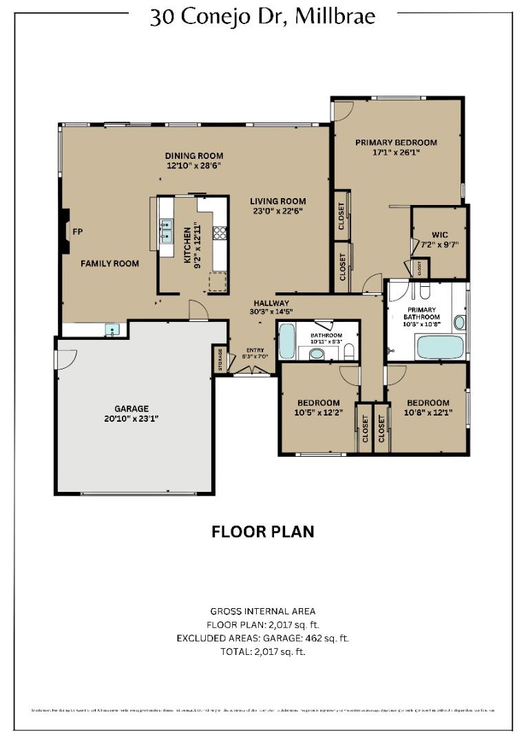 Detail Gallery Image 62 of 62 For 30 Conejo Dr, Millbrae,  CA 94030 - 3 Beds | 2 Baths