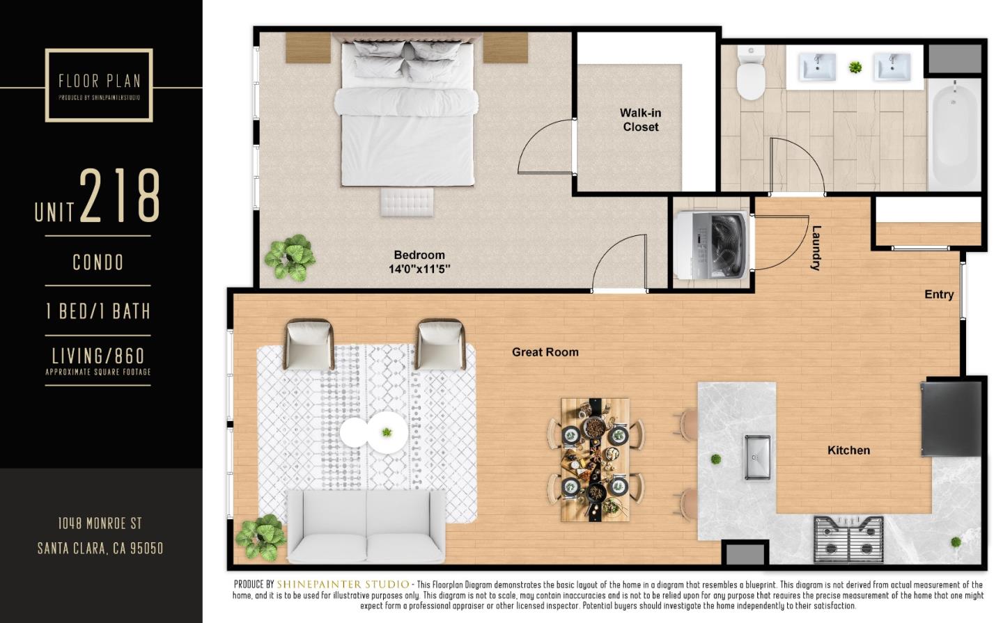 Detail Gallery Image 37 of 37 For 1048 Monroe Street #218,  Santa Clara,  CA 95050 - 1 Beds | 1 Baths