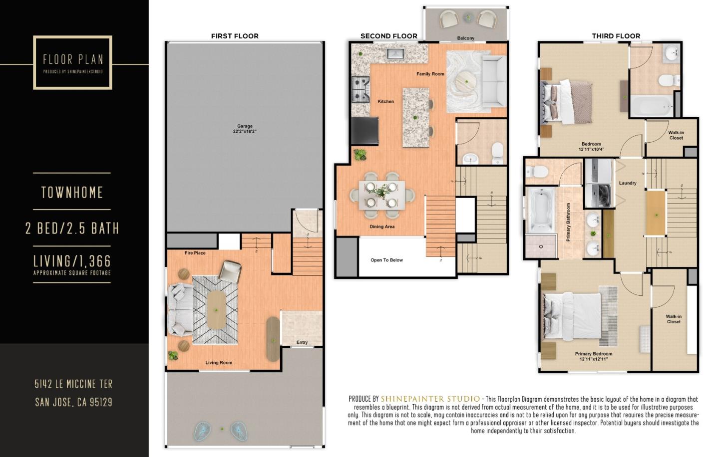 Detail Gallery Image 45 of 45 For 5142 Le Miccine Ter, San Jose,  CA 95129 - 2 Beds | 2 Baths