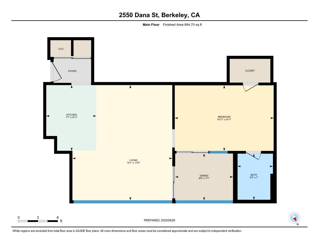Detail Gallery Image 16 of 24 For 2550 Dana Dana St 5e,  Berkeley,  CA 94704 - 1 Beds | 1 Baths