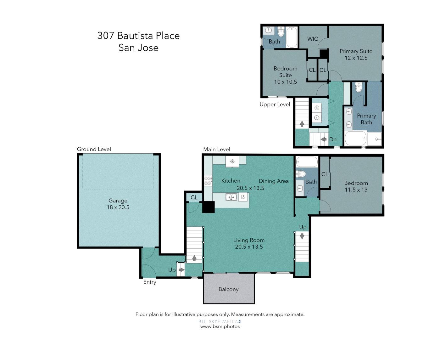 Detail Gallery Image 27 of 27 For 307 Bautista Pl, San Jose,  CA 95126 - 3 Beds | 3 Baths