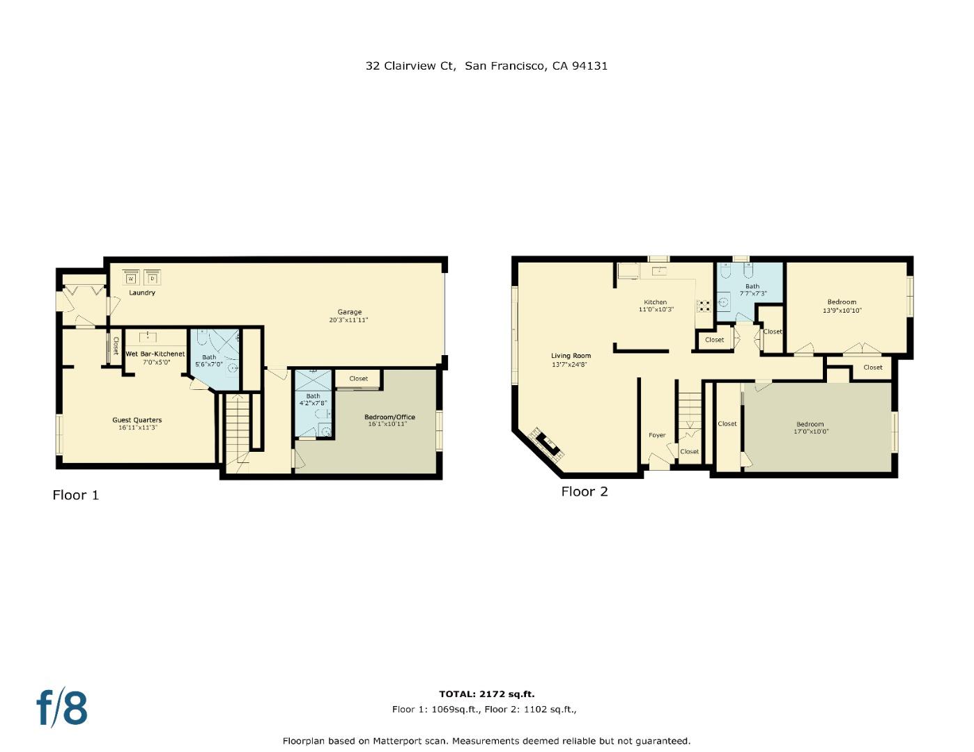 Detail Gallery Image 41 of 58 For 32 Clairview Ct, San Francisco,  CA 94131 - 4 Beds | 3 Baths