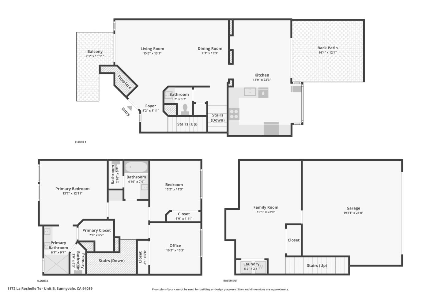 Detail Gallery Image 35 of 35 For 1172 La Rochelle Ter #B,  Sunnyvale,  CA 94089 - 3 Beds | 2/1 Baths