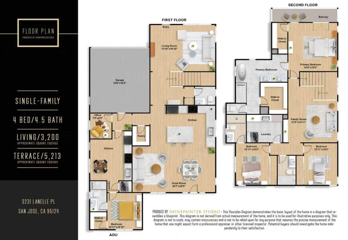 Detail Gallery Image 60 of 69 For 3231 Lanelle Pl, San Jose,  CA 95124 - 4 Beds | 4/1 Baths
