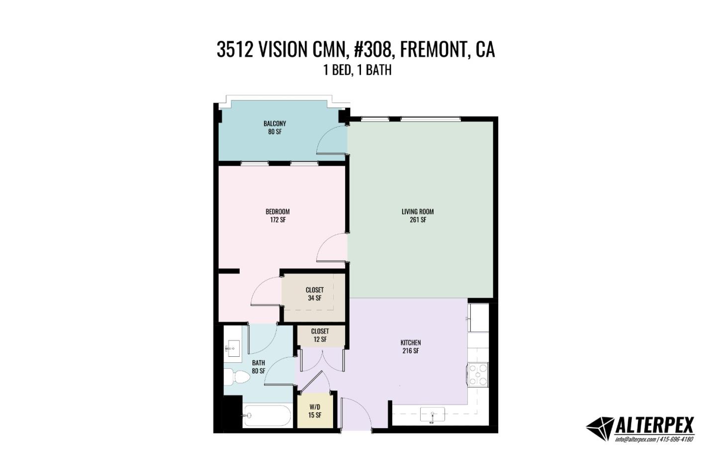 Detail Gallery Image 60 of 60 For 3512 Vision Cmn #308,  Fremont,  CA 94538 - 1 Beds | 1 Baths