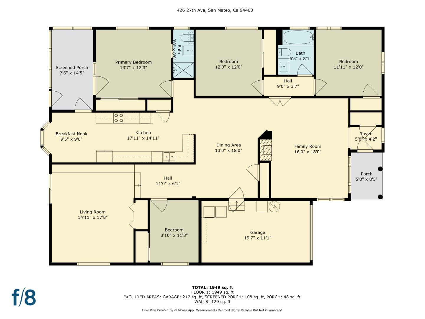 Detail Gallery Image 17 of 45 For 426 27th Ave, San Mateo,  CA 94403 - 4 Beds | 2 Baths