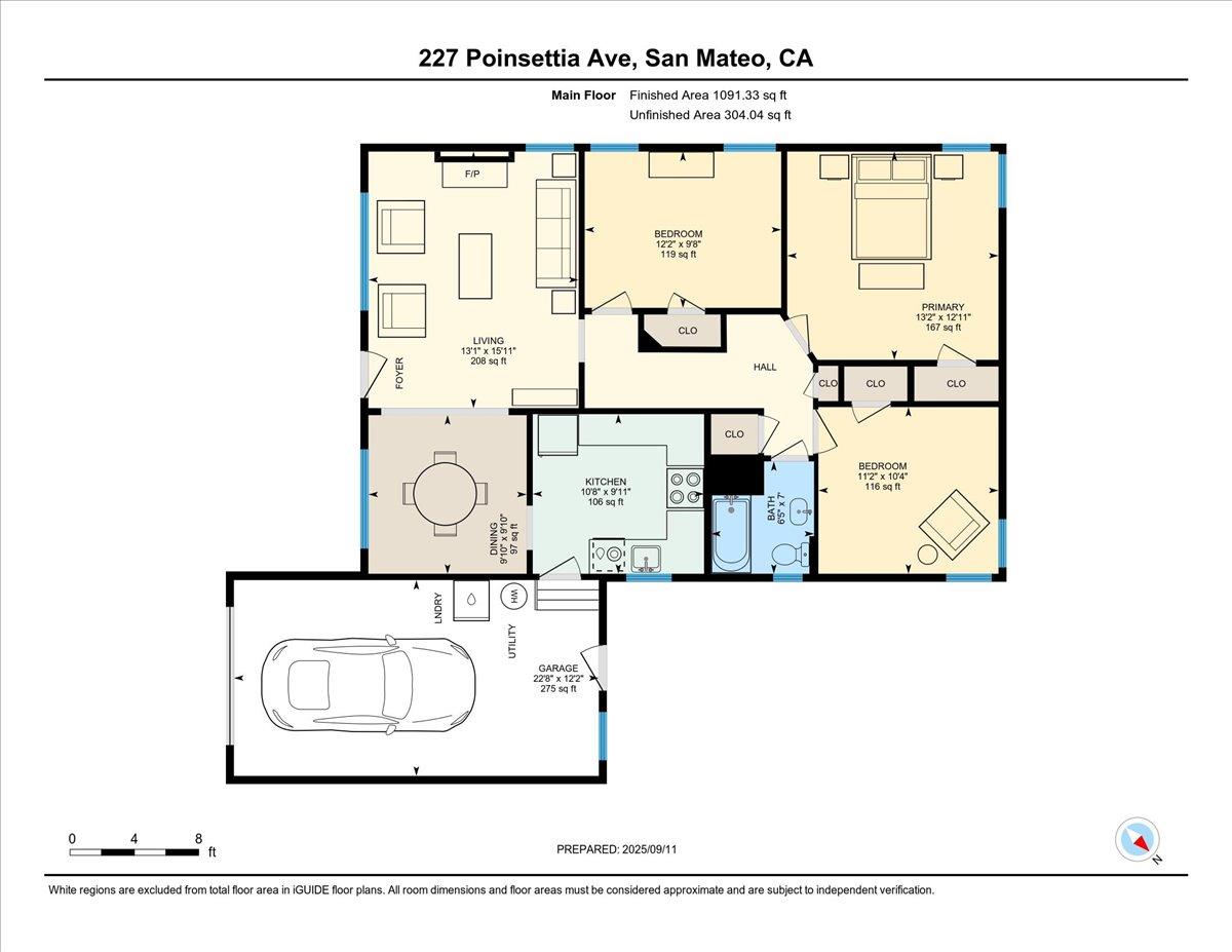 Detail Gallery Image 21 of 21 For 227 Poinsettia Ave, San Mateo,  CA 94403 - 3 Beds | 1 Baths