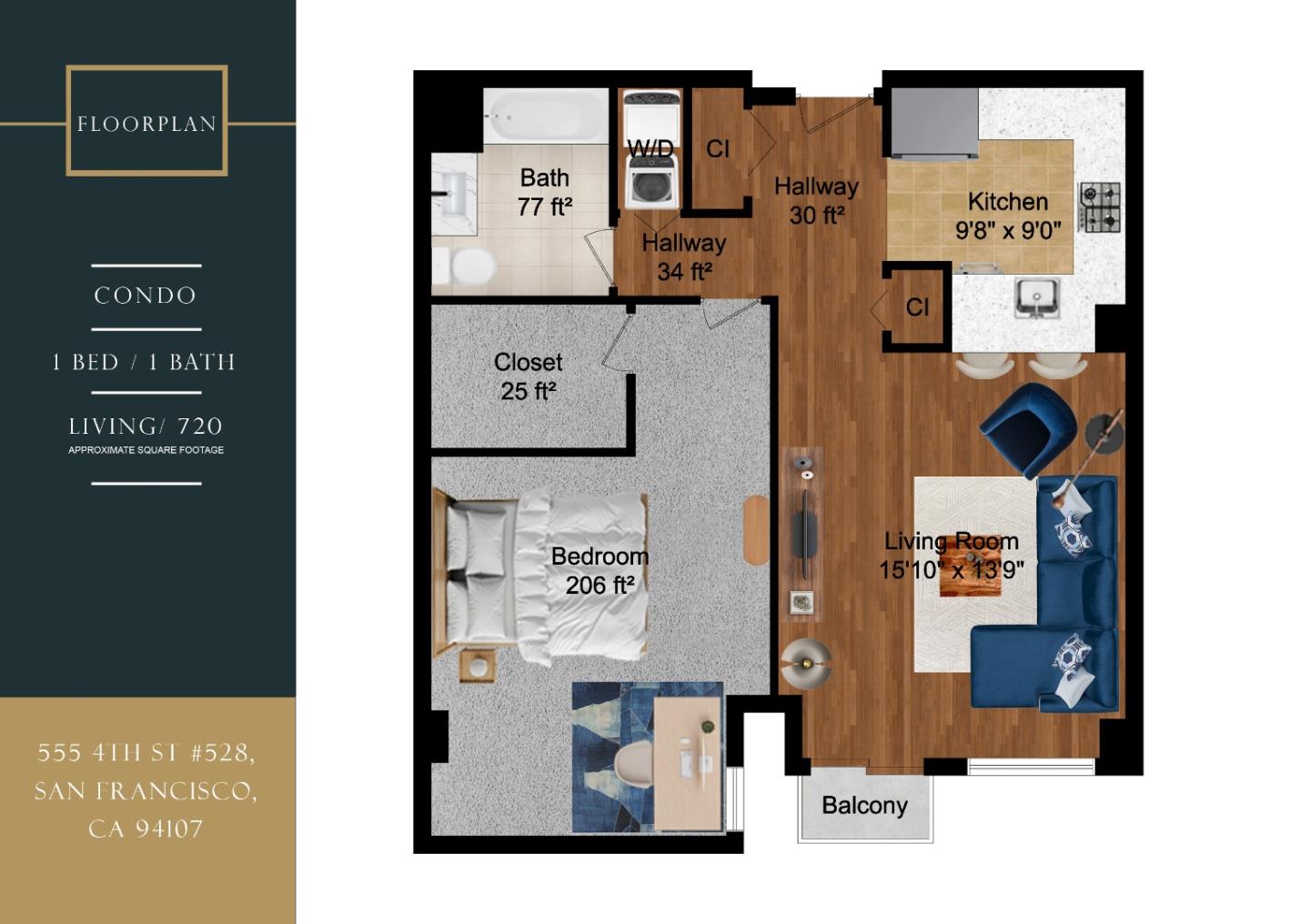 Detail Gallery Image 36 of 68 For 555 4th St #528,  San Francisco,  CA 94107 - 1 Beds | 1 Baths