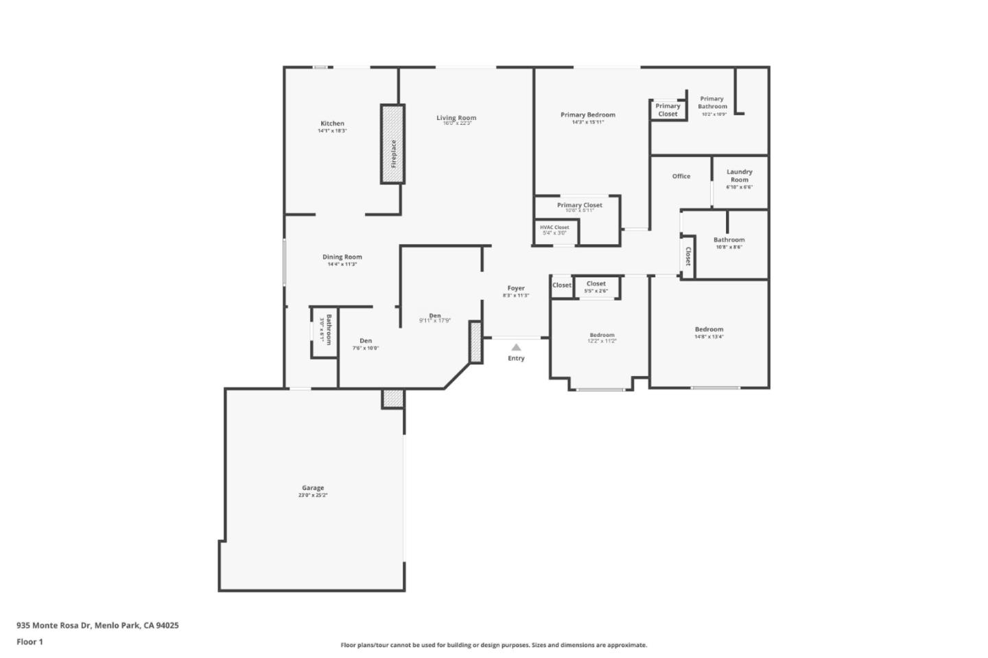 Detail Gallery Image 43 of 43 For 935 Monte Rosa Dr, Menlo Park,  CA 94025 - 3 Beds | 2/1 Baths