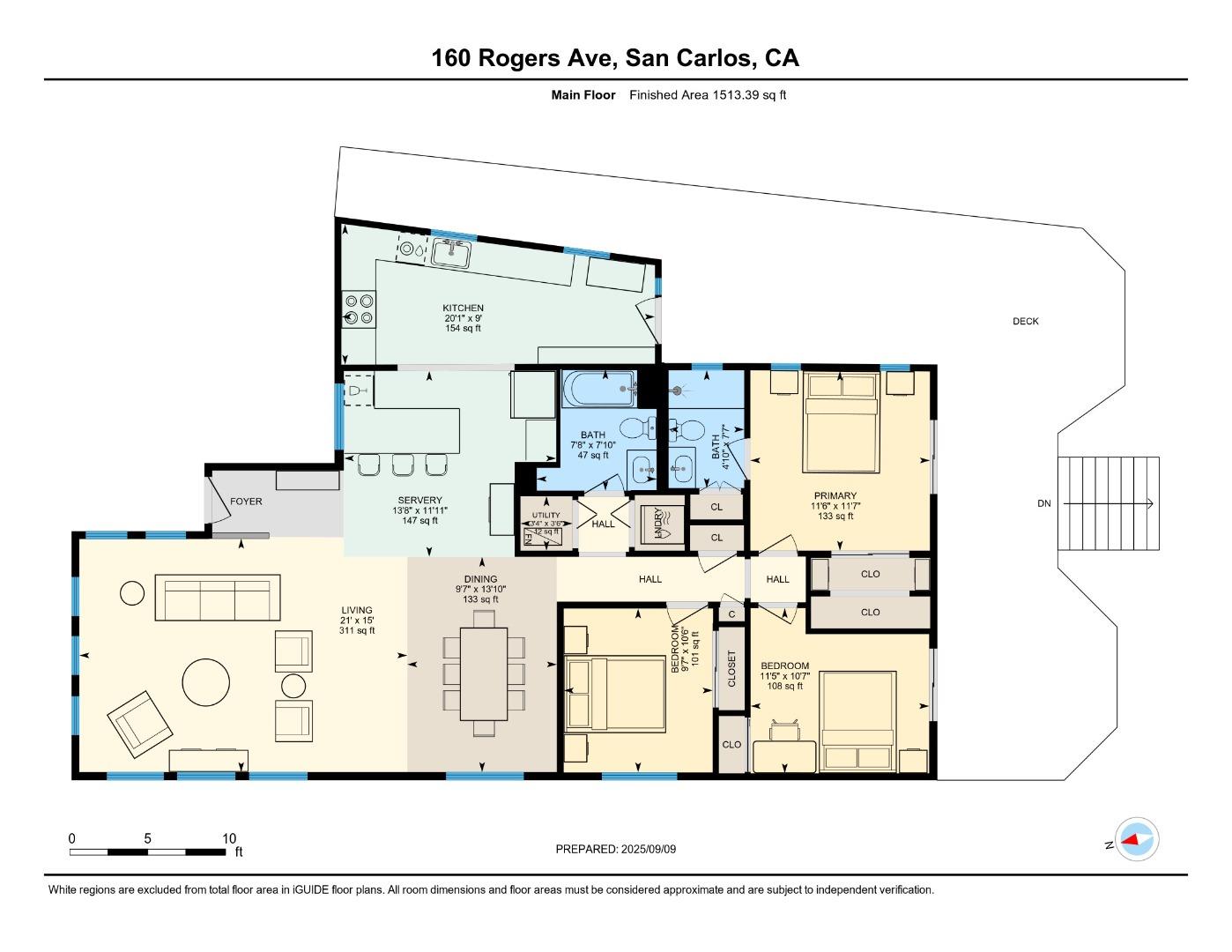 Detail Gallery Image 27 of 28 For 160 Rogers Avenue, San Carlos,  CA 94070 - 3 Beds | 2 Baths