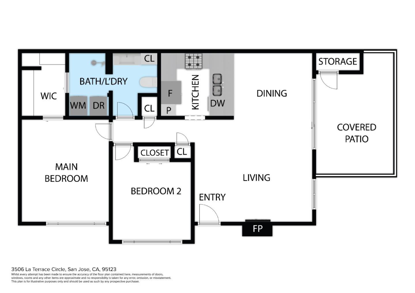 Detail Gallery Image 4 of 23 For 3506 La Terrace Cir, San Jose,  CA 95123 - 2 Beds | 1 Baths