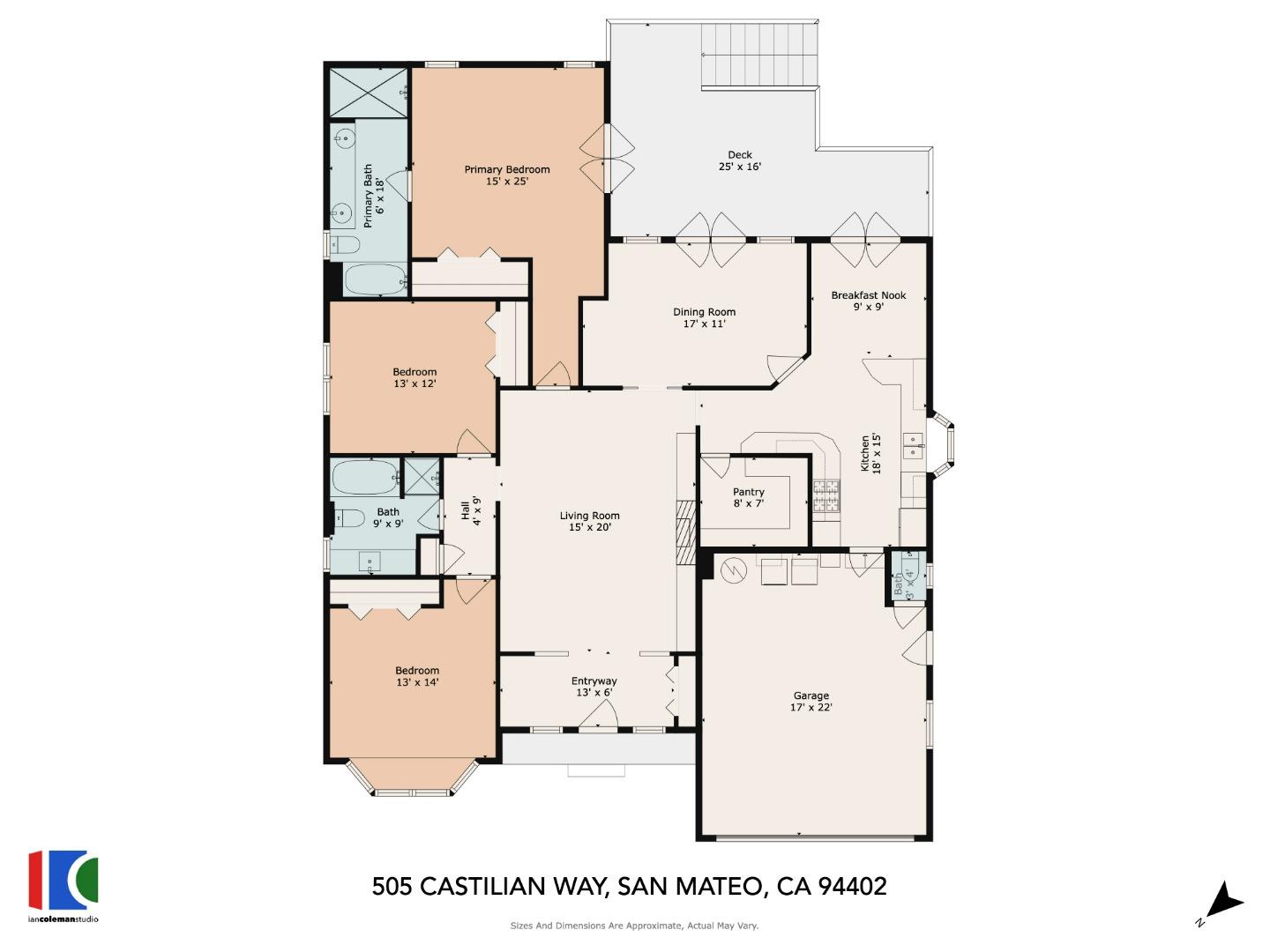Detail Gallery Image 21 of 21 For 505 Castilian Way, San Mateo,  CA 94402 - 3 Beds | 2 Baths