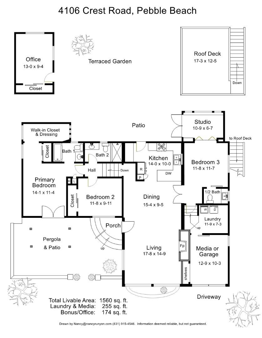 Detail Gallery Image 43 of 43 For 4106 Crest Rd, Pebble Beach,  CA 93953 - 3 Beds | 2/1 Baths