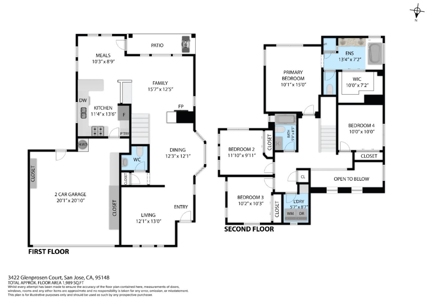 Detail Gallery Image 6 of 59 For 3422 Glenprosen Ct, San Jose,  CA 95148 - 4 Beds | 2/1 Baths