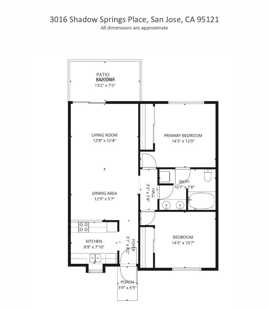 Detail Gallery Image 4 of 19 For 3016 Shadow Springs Pl, San Jose,  CA 95121 - 2 Beds | 1 Baths