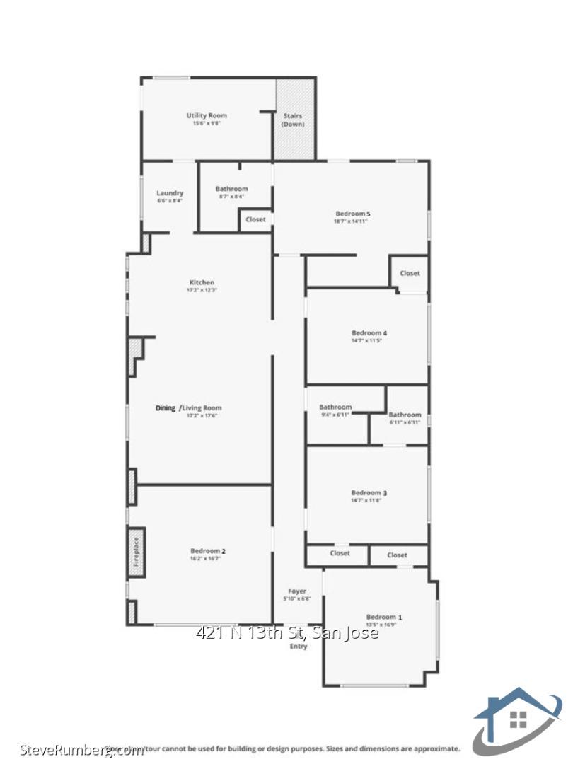 Detail Gallery Image 62 of 63 For 421 N 13th St, San Jose,  CA 95112 - 7 Beds | 6 Baths