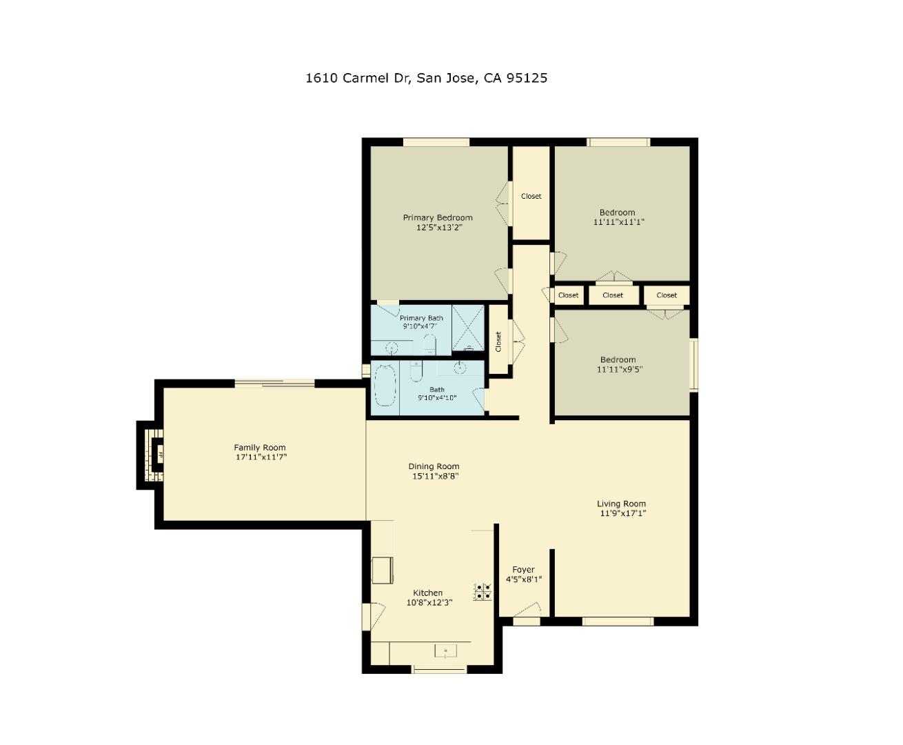 Detail Gallery Image 2 of 37 For 1610 Carmel Dr, San Jose,  CA 95125 - 3 Beds | 2 Baths