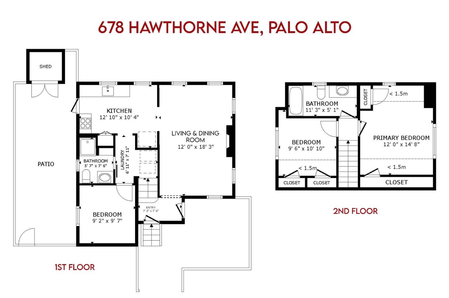 Detail Gallery Image 47 of 47 For 678 Hawthorne Ave, Palo Alto,  CA 94301 - 3 Beds | 2 Baths