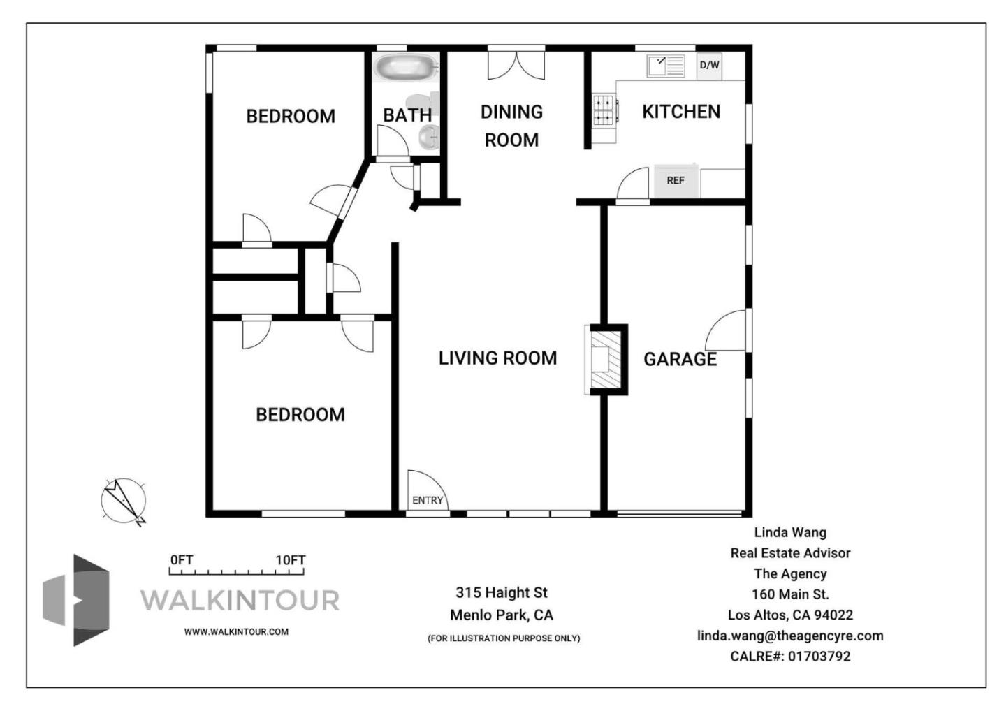 Detail Gallery Image 23 of 23 For 315 Haight St, Menlo Park,  CA 94025 - 2 Beds | 1 Baths